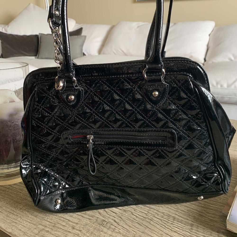 Black and red Purse, Black shoulder bag